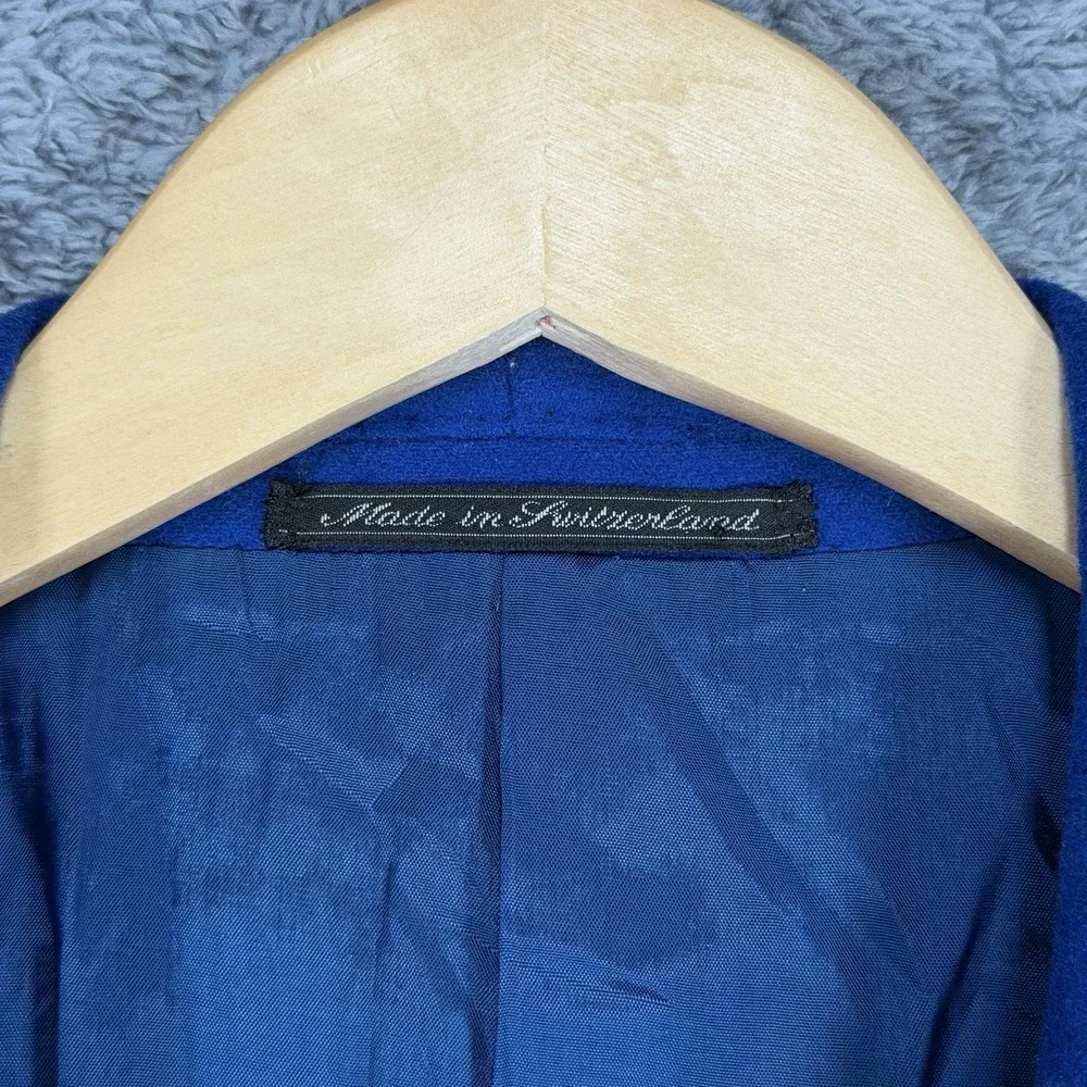 Versace V2 Blazer Mens 42L‎ Electric Blue Wool Cashmere Jacket Nieman Marcus